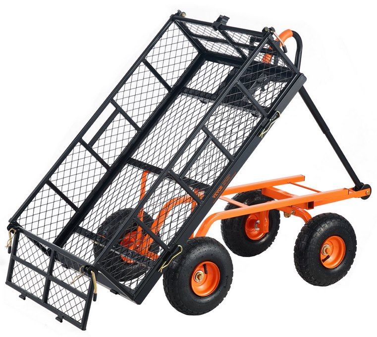 🪵 VEVOR kippbarer Transportwagen aus Metall (bis 400kg) für 109,99€ (statt 134€)