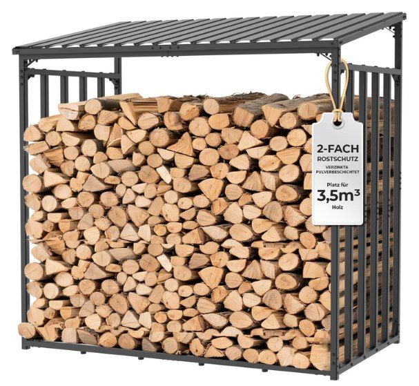 🪵 CHOSHOME Kaminholzregal für Außen 185x105x185cm für 155,99€ (statt 240€)