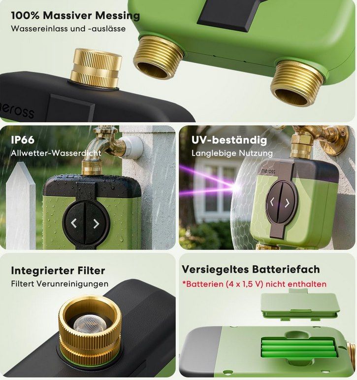 💦 Meross MST200 WLAN Bewässerungscomputer mit 2 Ausgängen für 99,98€ (statt 120€)