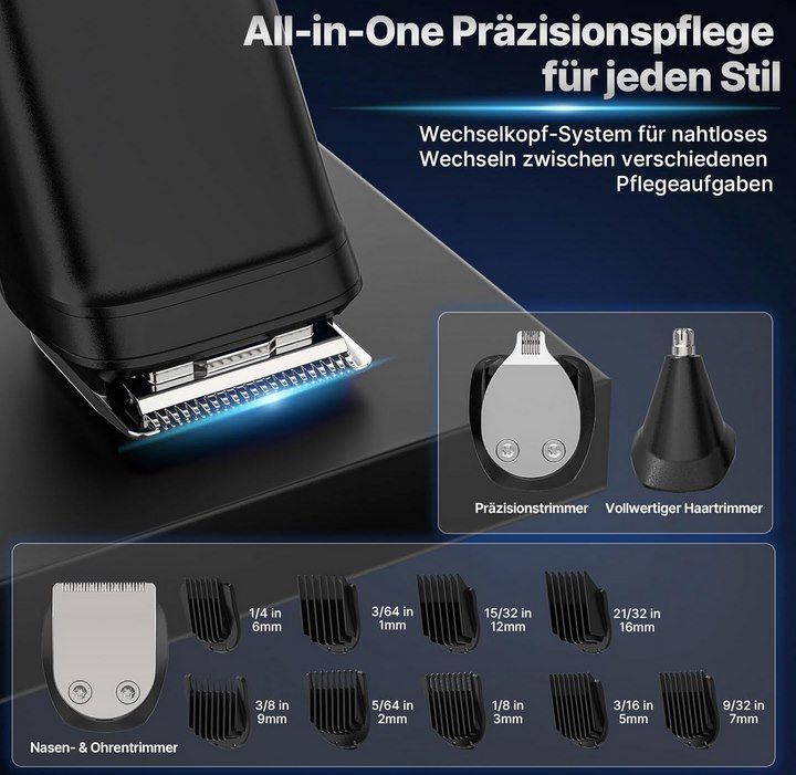 💇‍♀️ Valano Haarschneidemaschine mit 9 Aufsätze für 11,99€ (statt 24€)