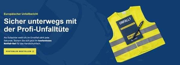 📝 Profi Unfalltüte gratis anfordern