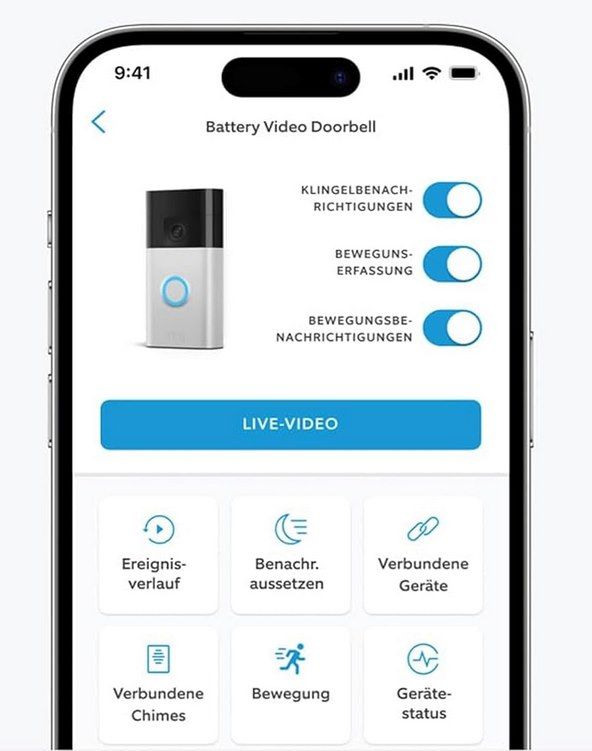 🔔 Ring Akku Videotürklingel + Chime (3. Gen.) für 59,99€ (statt 95€)