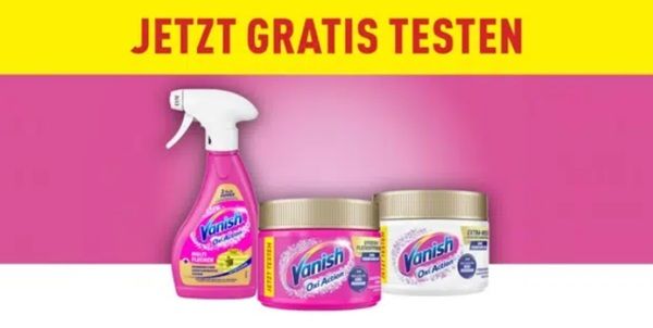 Wieder da! Vanish Oxi Action Produkt gratis ausprobieren