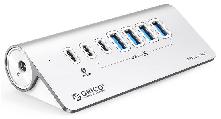 🖥️ ORICO 7 Port USB C 3.2 Gen 2 Hub für 51,99€ (statt 80€)