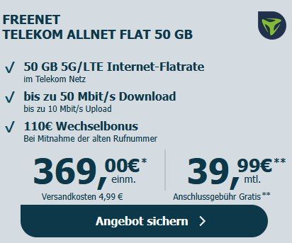 🍏 Apple iPhone 17 & AirPods 4 ANC für 369€ + Telekom Allnet 50GB für 39,99€ mtl. + 110€ Bonus