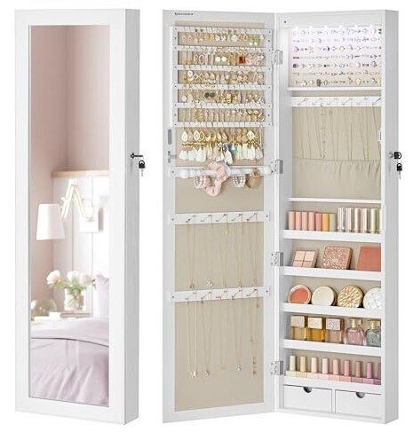 💍 SONGMICS hängender Schmuck- & Spiegelschrank für 55,99€ (statt 64€)