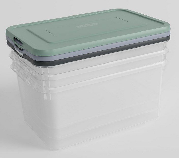 📦 3x CURVER Handy+ 50L Aufbewahrungsbox mit Deckel für 29,99€ (statt 60€)