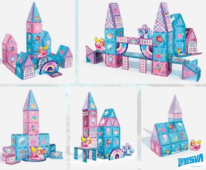 🧜‍♀️ Lelesun Meerjungfrau Magnetstein Bauset (51 tlg.) für 14,95€ (statt 30€)