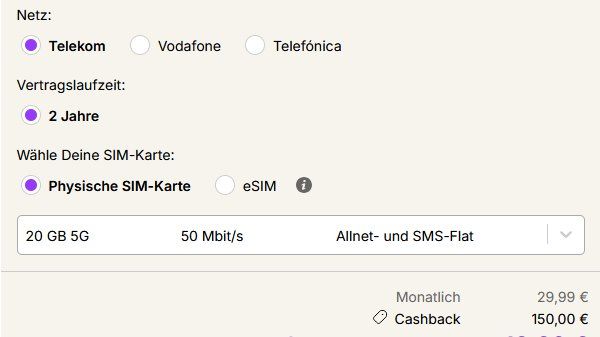 ‼️ 2,61€ eff. mtl. 🎮 Nintendo Switch 2 für 49,95€ + Telekom 20GB für 29,99€ mtl + 300€ Bonus