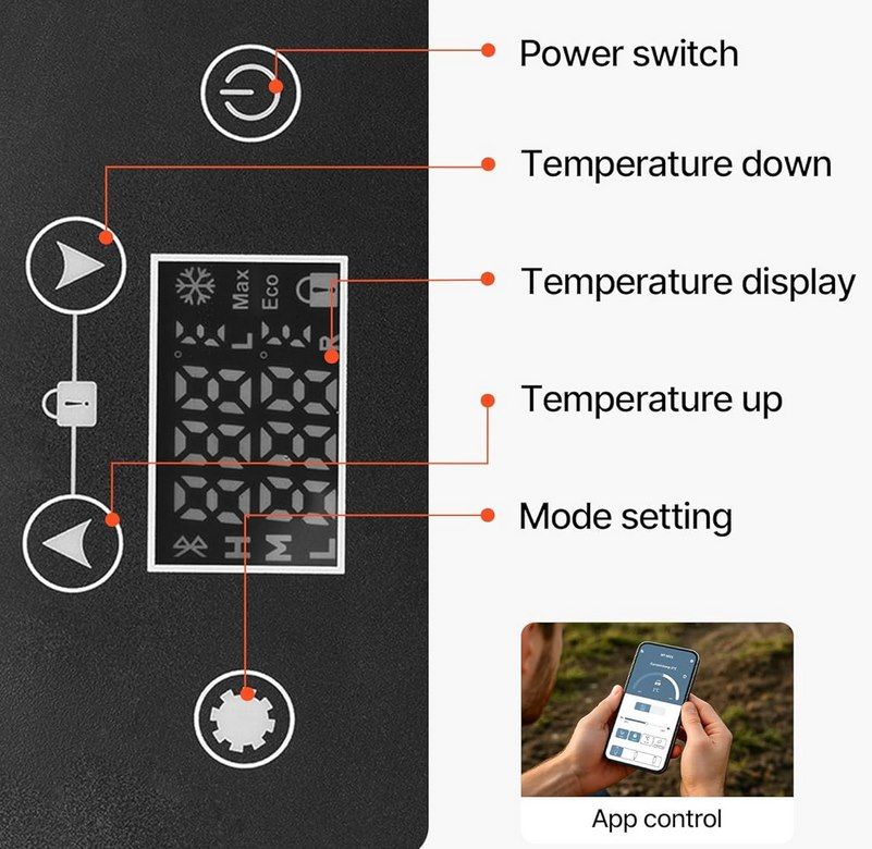 ❄️ VEVOR 12/24V DC Kompressor Kühlbox (15L) mit App Steuerung für 91,50€ (statt 121€)