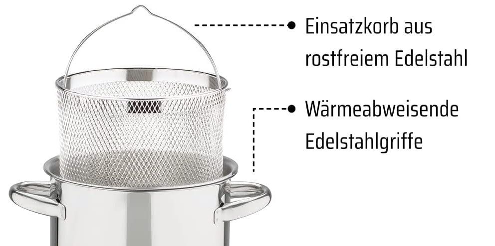 👨🍳 GSW Spargeltopf mit Einsatzsieb und Glasdeckel für 14,99€ (statt 21€) 👨🍳 GSW Spargeltopf mit Einsatzsieb und Glasdeckel für 14,99€ (statt 21€)