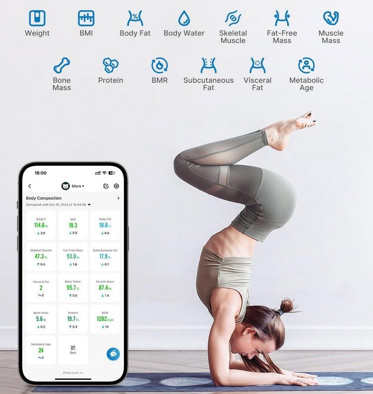 ⚖️ RENPHO Elis Aspire Körperfettwaage mit App Anbindung für 26,41€ (statt 33€) ⚖️ RENPHO Elis Aspire Körperfettwaage mit App Anbindung für 26,41€ (statt 33€)