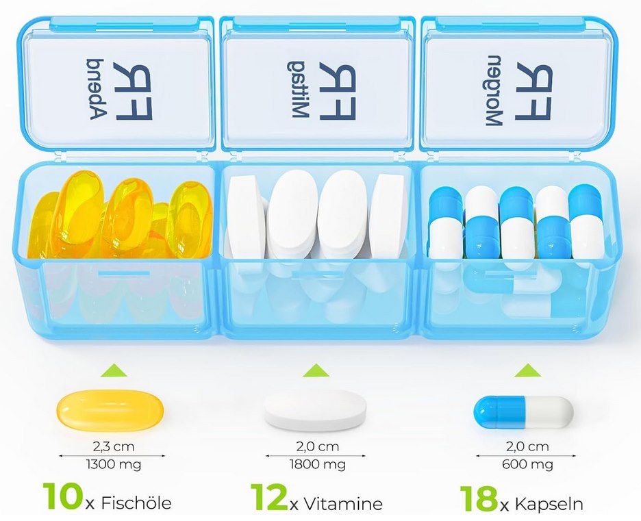 💊 AUVON Tablettenbox für 7 Tage und je 3 Fächer für 7,99€ (statt 10€) 💊 AUVON Tablettenbox für 7 Tage und je 3 Fächer für 7,99€ (statt 10€)