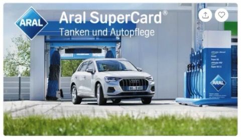 🚗💨 Aral eSuperCard Tanken und Autopflege nur 40€ (statt 42€) 🧨 nochmal 5% sparen!