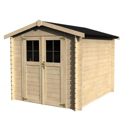 🏠 Décor et Jardin Blockbohlenhaus Milo Fichte 231x243cm für 679€ (statt 869€)