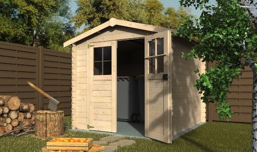 🏠 Décor et Jardin Blockbohlenhaus Milo Fichte 231x243cm für 679€ (statt 869€)