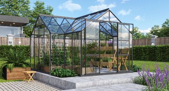 🏠 Vitavia Gewächshaus Sirius Orangerie 381x381cm mit Sicherheitsglas für 1.999€ (statt 2.400€)