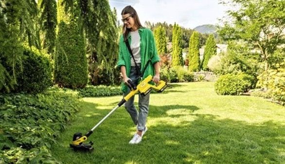 🏡 Kärcher Akku Rasentrimmer LTR 3 18 Dual inkl. 2 Akkus für 89,99€ (statt 141€)