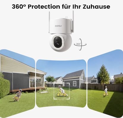 🏡📹 2x aosu 3K 5MP Solar Akku Aussen-Überwachungskamera für 67,49€ (statt 135€) 🏡📹 2x aosu 3K 5MP Solar Akku Aussen Überwachungskamera für 67,49€ (statt 135€)
