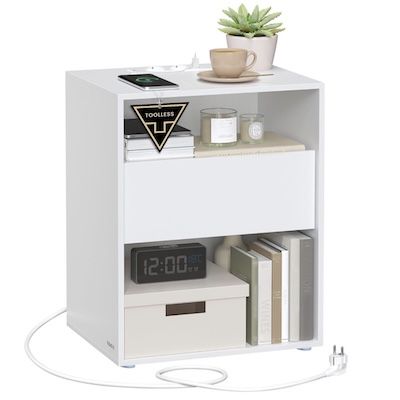 😴 VASAGLE Nachttisch mit Ladefunktion für 38,24€ (statt 51€)