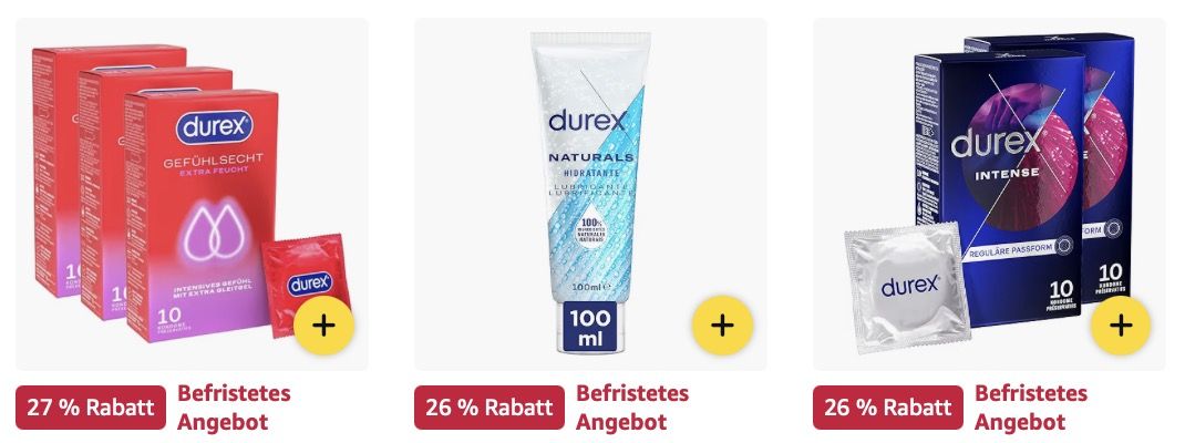 🤫 Amazon: Durex Produkte stark reduziert z.B. Love Mix Kondome (5 Sorten) ab 16,44€ (statt 26€)