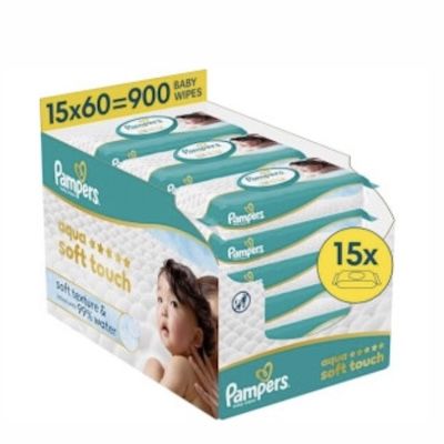 👼🏻 900x Pampers Aqua Soft Touch Baby-Feuchttücher für 18,14€ (statt 28€)