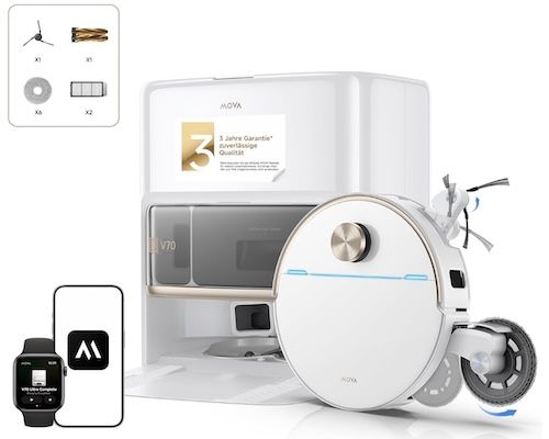 🧹 Mova V70 Ultra Complete X Saugroboter für 1.249€ (statt 1.399€)