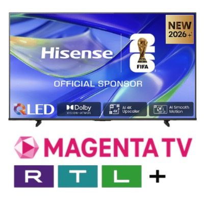 MagentaTV Deals: 📺 Hisense 65″ QLED TV ab 424€ (statt 639€) ➡️ MagentaTV und RTL+ gratis