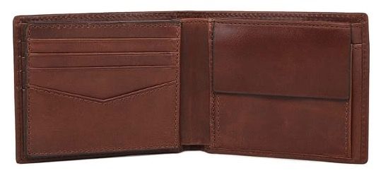 💶💨 FOSSIL Herren Ryan Leder Bifold Geldbörse mit RFID Block für 53,16€ (statt 79€)