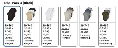 👕 3er Pack Jack & Jones JJENOA T Shirts div. Farb Kombis ab 29,66€ (statt 40€)