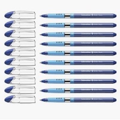 🔵🖊️ 10er Pack Schneider Slider Basic Kugelschreiber für 12,39€ (statt 16€)