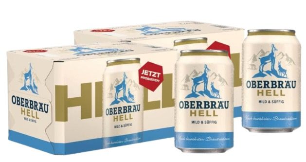 🍺 2x 6er Pack Oberbräu Hell mild süffiges Helles Bier aus Bayern ab 7,17€ (statt 12€) 🧨 nur 0,59€ pro Bier 🍺 2x 6er Pack Oberbräu Hell mild süffiges Helles Bier aus Bayern ab 7,17€ (statt 12€) 🧨 nur 0,59€ pro Bier