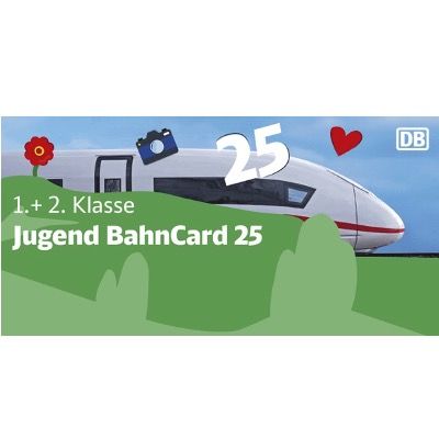 🚅 BahnCard 25 für 1. und 2. Klasse für Kinder und Jugendliche für 1 Jahr nur 7,90€