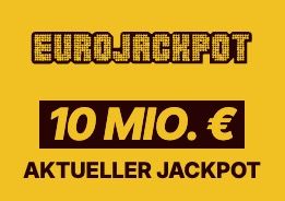 💰🤑 Jackpot 10 Mio.: 2 Eurojackpot Felder für nur 0,20€ (statt 5,20€)   nur Neukunden