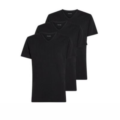 🔝🤯 3er Pack Calvin Klein Herren Kurzarm T-Shirts mit V-Ausschnitt für 23,99€ (statt 30€) – 8€ pro Shirt