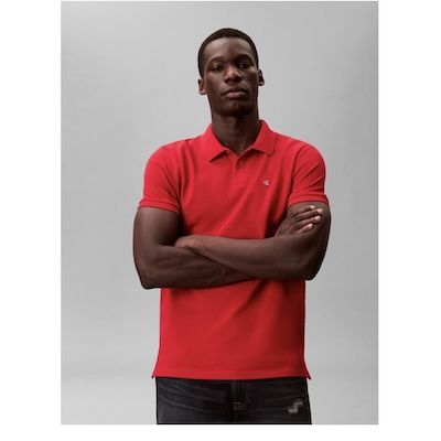 🔴👕 Calvin Klein Herren Monogram Pique Kurzarm Poloshirt für 35,95€ (statt 52€)