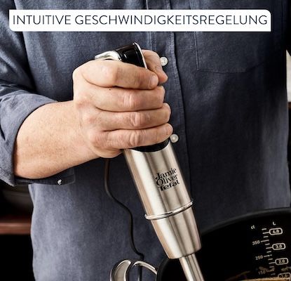 Jamie Oliver by Tefal Stabmixer mit 800ml Becher für 59,49€ (statt 76€) Jamie Oliver by Tefal Stabmixer mit 800ml Becher für 59,49€ (statt 76€)