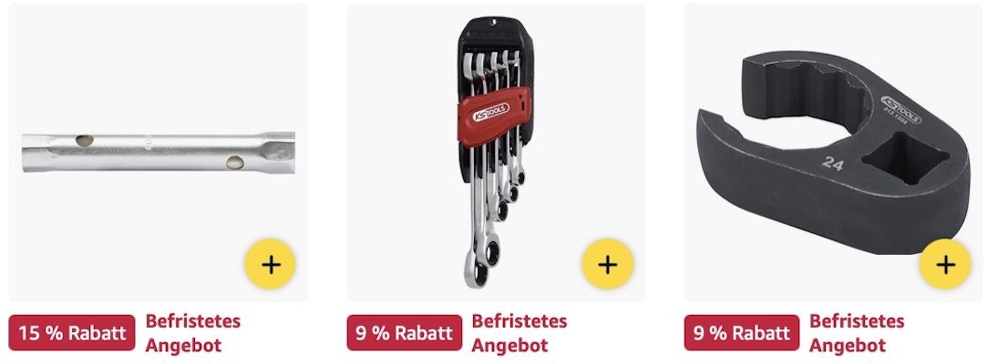 🔝⚒️ Amazon: KS Tools im Big Sale z.B. 100 tlg. Werkzeugset im Koffer für 491€ (statt 568€)
