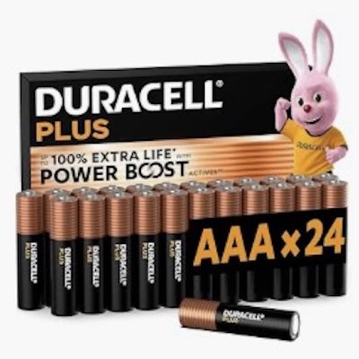 🔋 24x DURACELL Plus AAA Alkaline-Batterien 1,5 V für 16,65€ (statt 21€)