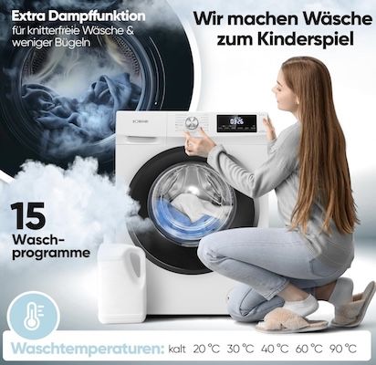 🧺 Bomann Waschtrockner zum 8 kg Waschen & 5 kg Trocknen für 340€ (statt 399€) 🧺 Bomann Waschtrockner zum 8 kg Waschen & 5 kg Trocknen für 340€ (statt 399€)