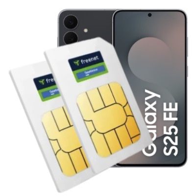 🔥 Eff. 152€ Gewinn 📱 Samsung Galaxy S25 FE nur 1€ ➡️ mit 2x o2 Allnet 15GB 5G für 13,99€ mtl.