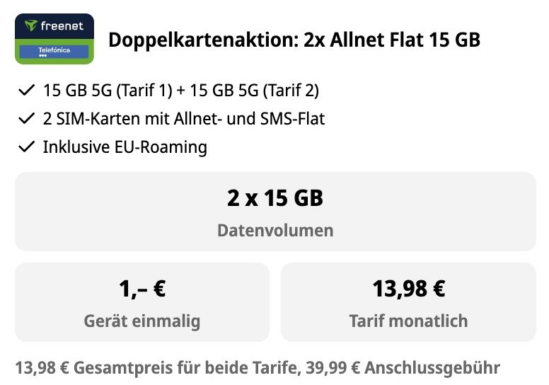 🔥 Eff. 112€ Gewinn 📱 Samsung Galaxy S25 FE nur 1€ ➡️ mit 2x o2 Allnet 15GB 5G für 13,98€ mtl.