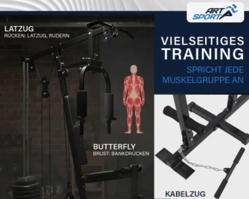 💪 ArtSport ProfiGym 2000 Kraftstation für 199,99€ (statt 249€) 💪 ArtSport ProfiGym 2000 Kraftstation für 199,99€ (statt 249€)