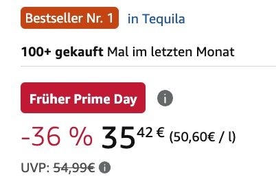 🌵 Don Julio Blanco Tequila 🇲🇽 0,7 Liter mit 38% Alkohol für 35,42€ (statt 45€) 🌵 Don Julio Blanco Tequila 🇲🇽 0,7 Liter mit 38% Alkohol für 35,42€ (statt 45€)
