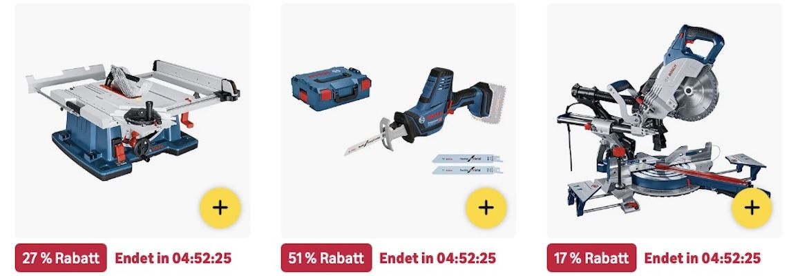 🔝🤑🛠️ Amazon: Bosch Professional Prime Day Deals z.B. 800 Nm Drehschlagschrauber für 156€ (statt 208€)