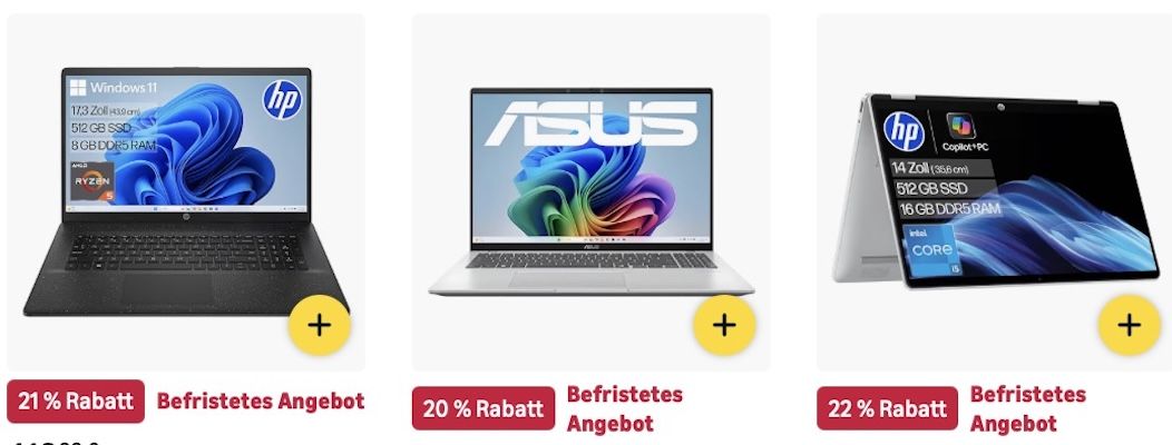 🤑🧑‍💻 Amazon: Laptops im Mega Sale - HP, ASUS & mehr z.B. Microsoft Laptop für 849€ (statt 943€) 🤑🧑‍💻 Amazon: Laptops im Mega Sale HP, ASUS & mehr z.B. Microsoft Laptop für 849€ (statt 943€)