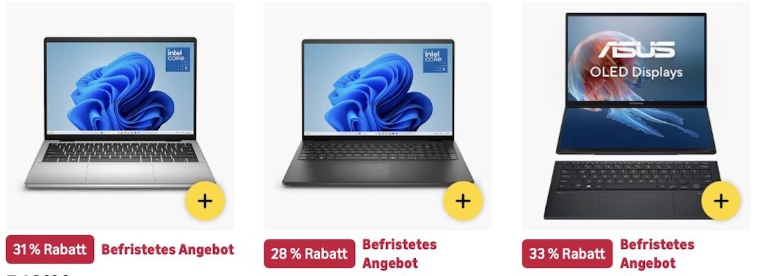 🤑🧑‍💻 Amazon: Laptops im Mega Sale - HP, ASUS & mehr z.B. Microsoft Laptop für 849€ (statt 943€) 🤑🧑‍💻 Amazon: Laptops im Mega Sale HP, ASUS & mehr z.B. Microsoft Laptop für 849€ (statt 943€)