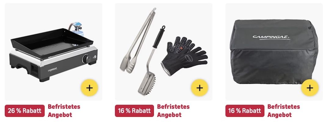 đ€€đ„© Amazon: Grills und Zubehör im Sale z.B. đ„© Campingaz Gasgrill fĂŒr 348⏠(statt 410âŹ) đ€€đ„© Amazon: Grills und Zubehör im Sale z.B. đ„© Campingaz Gasgrill fĂŒr 348⏠(statt 410âŹ)
