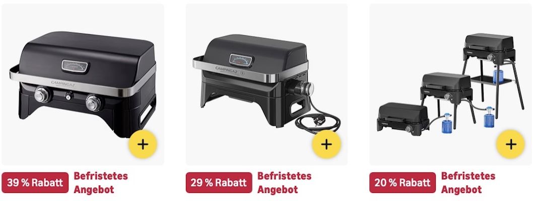 đ€€đ„© Amazon: Grills und Zubehör im Sale z.B. đ„© Campingaz Gasgrill fĂŒr 348⏠(statt 410âŹ) đ€€đ„© Amazon: Grills und Zubehör im Sale z.B. đ„© Campingaz Gasgrill fĂŒr 348⏠(statt 410âŹ)