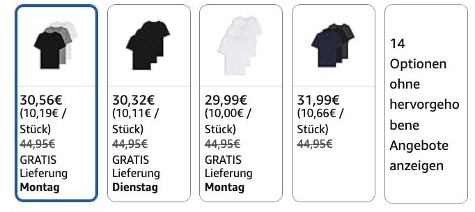 👕 3er Pack HUGO BOSS Cotton Classic T-Shirts ab 30,32€ (statt 37€) 👕 3er Pack HUGO BOSS Cotton Classic T Shirts ab 30,32€ (statt 37€)